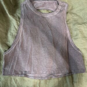 Lululemon Sleeveless Cropped Tank Top - Dusty Purple